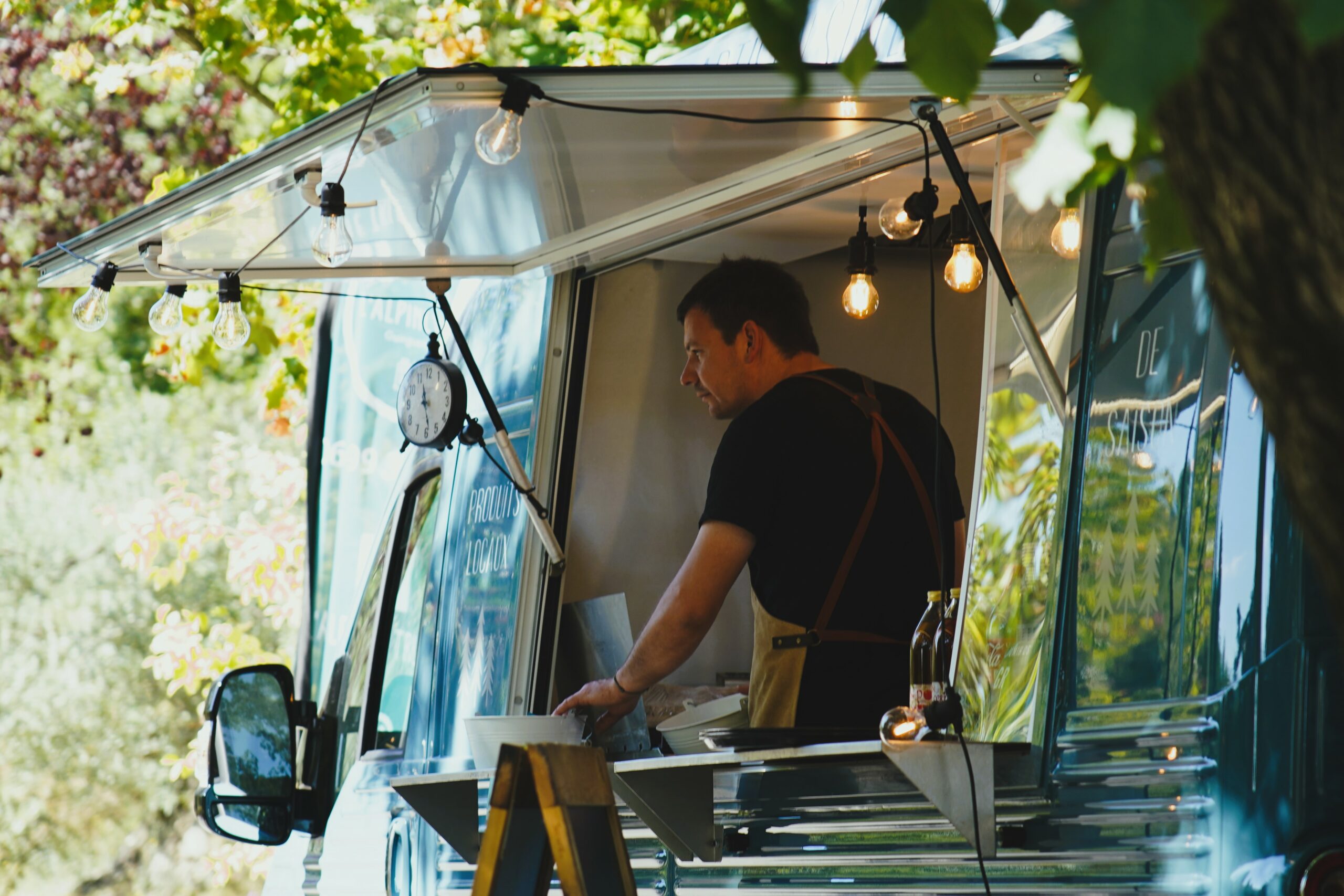 buffet avec foodtruck vintage l'alpine truck